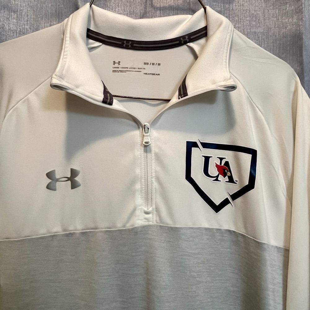 UnderArmour Mens Polo Short Sleeve Shirt Medium 1/4 Zip Heatgear‎ Golf  UA Union